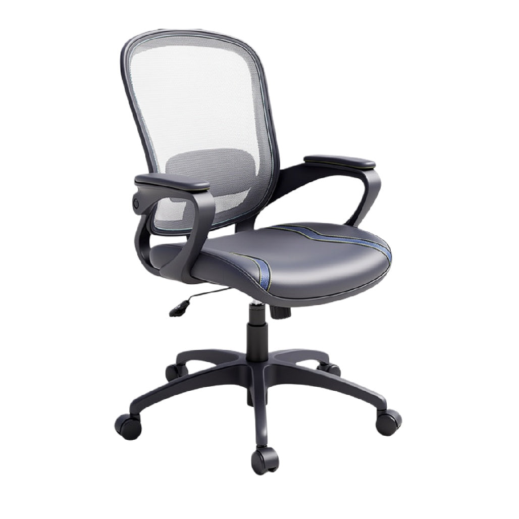 Ergonomische bureaustoel met mesh rugleuning en verstelbare armleuningen